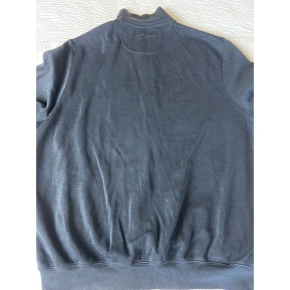 Bobby Jones Golf zip up black sweater with pockets men's size L - Picture 7 of 8